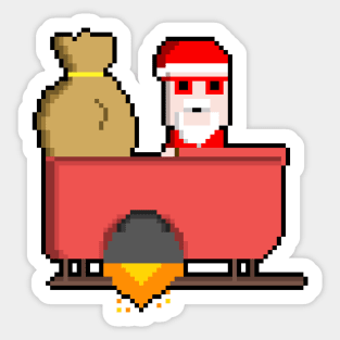 Summer Santa Sticker